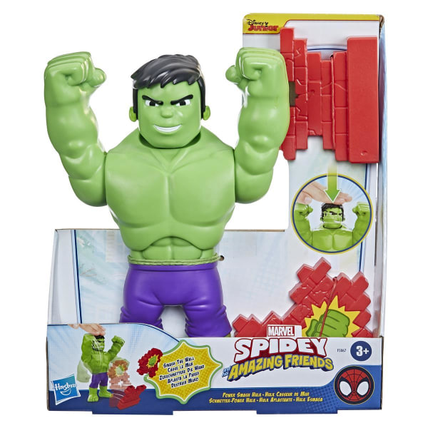 Spidey and his Amazing Friends Supersized Figur Power Smash Hulk
