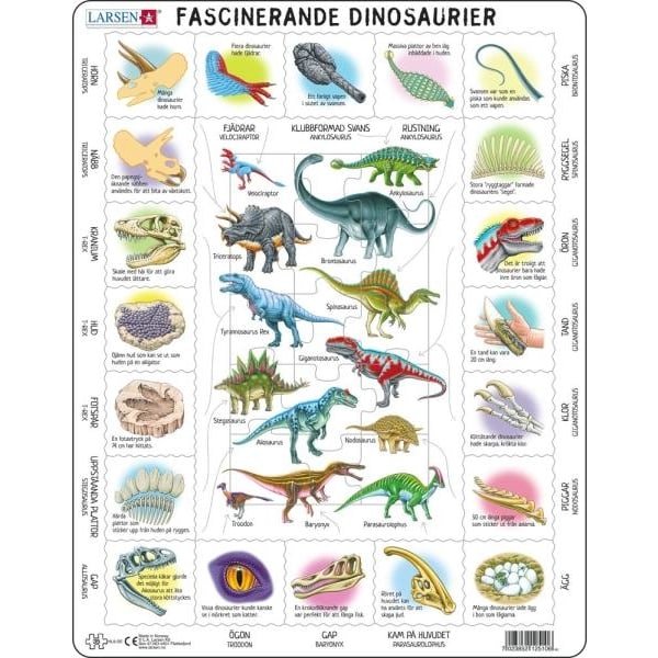 Dinosaurie Faktapussel - Larsen