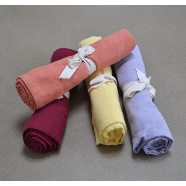 Muslin Snuttefilt Deeply Red - Filibabba