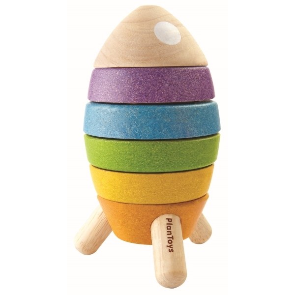 Stacking Rocket Stacking legetøj - PlanToys