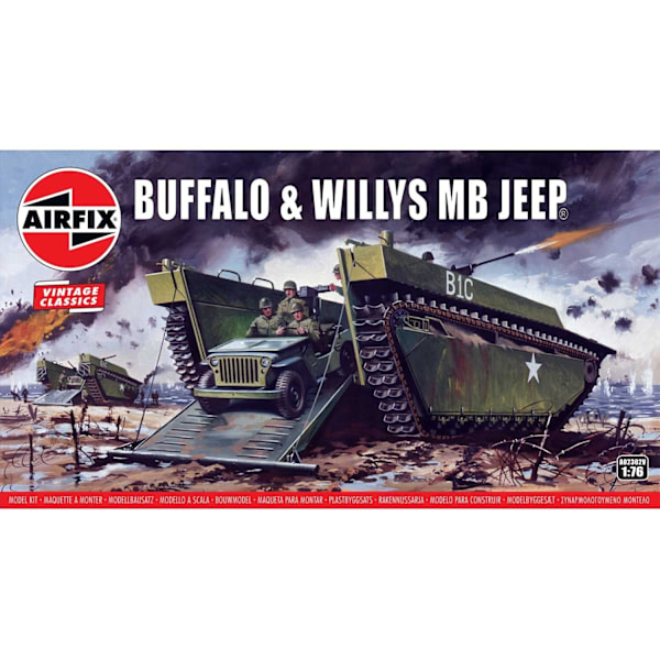 Airfix Modellfordon A02302V Buffalo Amphibian LVT & Jeep