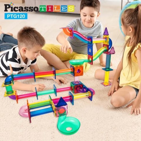 Picasso-Tiles 120 bit kuglebane Multicolor