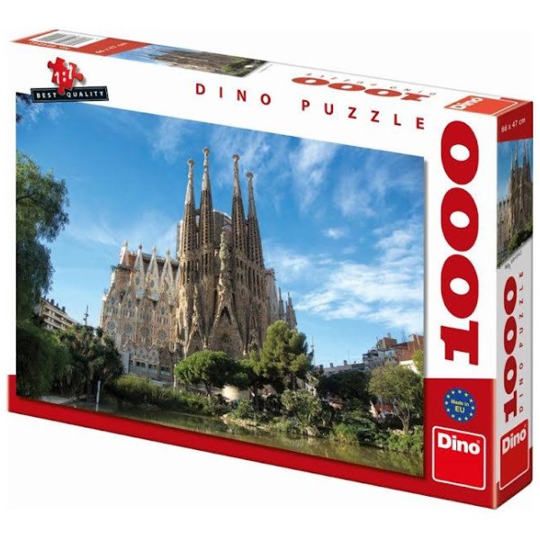 Dino 1000 Piece Puzzle, Sagarada Familia, Barcelona Multicolor