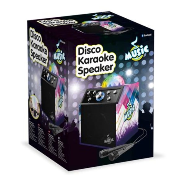 Music Karaoke BT Discokula med 2 Mikrofoner
