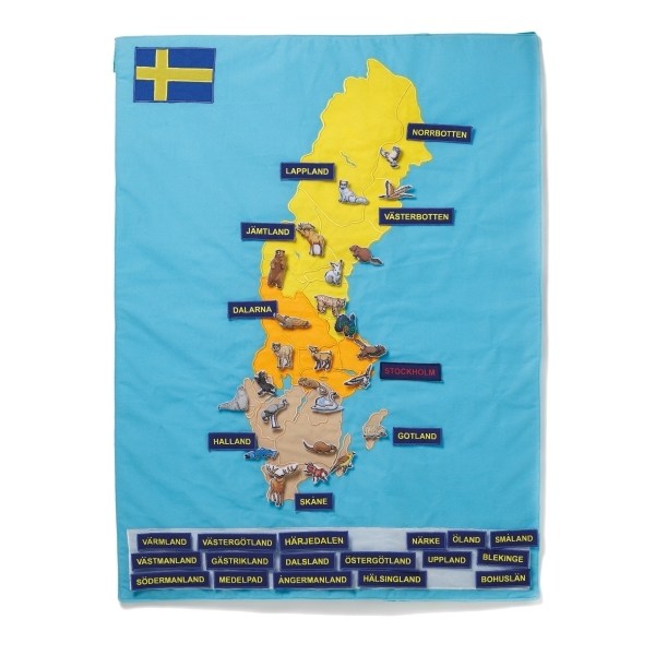 Sverigekarta -Oskar & Ellen