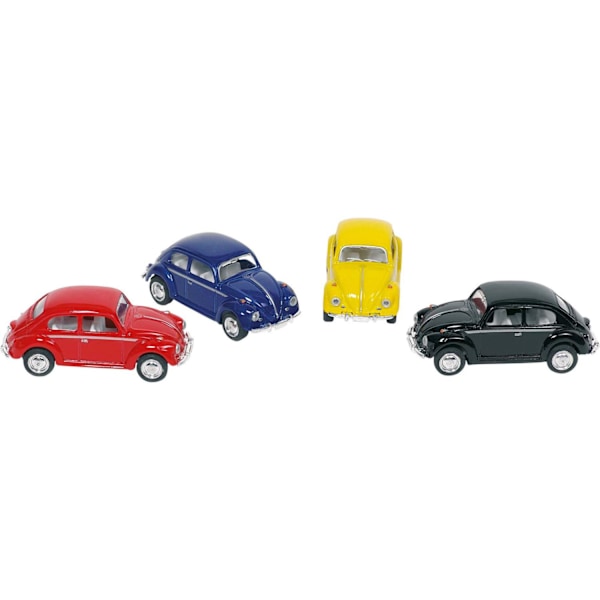 Mini VW Bil Bubbla i Metall, Klassisk 6,5 cm - Goki Blå