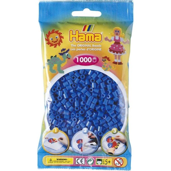 Hama Beads Midi 1000 stk, Lyseblå