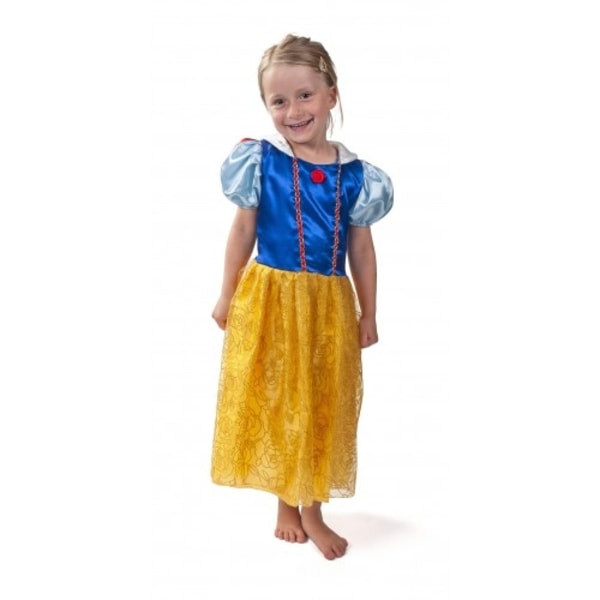 4-Girlz Princess Dress, Snow White Dress 4-7 år