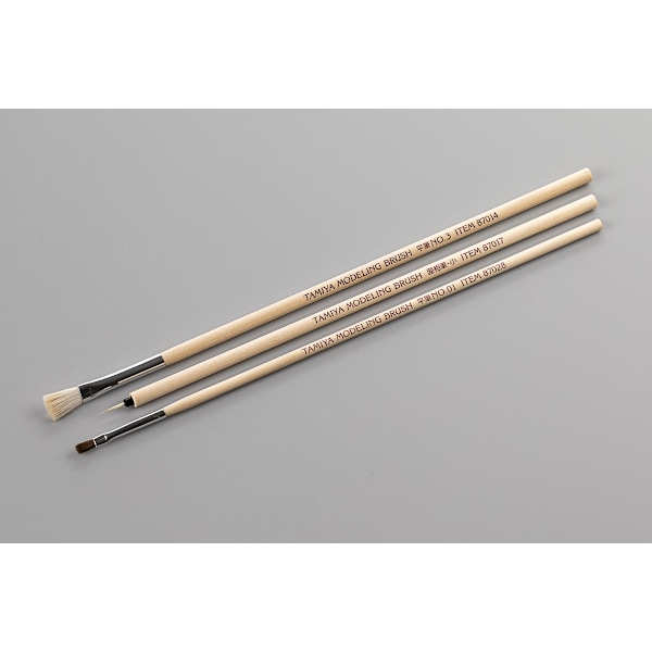Tamiya Modeling Brush Basic Set (3 st)