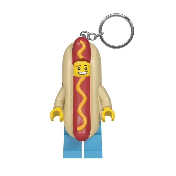 LEGO Ikonisk nøglering med lampe, Hot Dog Man Multicolor