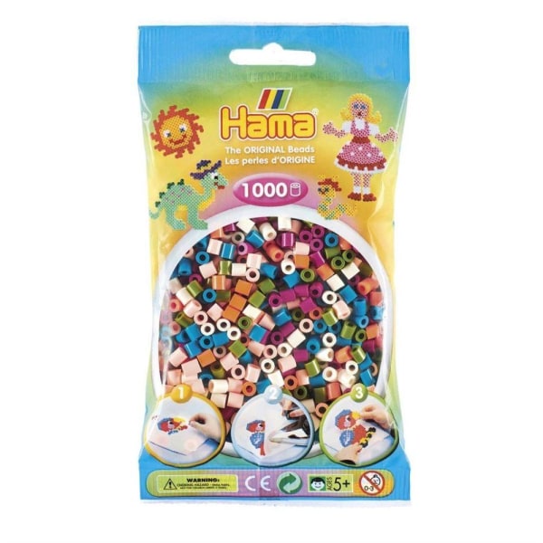 Hama Pärlor Midi 1000 st, Mix 58