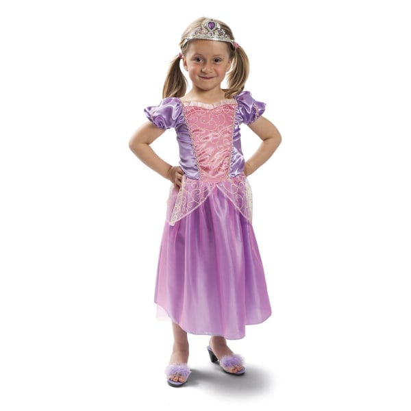 4-Girlz Prinsessklänning, Rapunzel 4-7 år