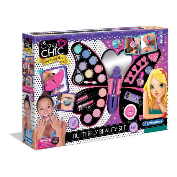 Clementoni Crazy Chic Butterfly Makeup Sæt til børn