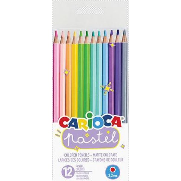 Carioca Färgpennor Pastell 12-Pack