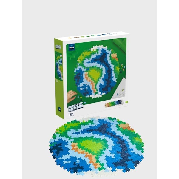 Plus-plus-palapeli numeroittain Earth, 800 kappaletta