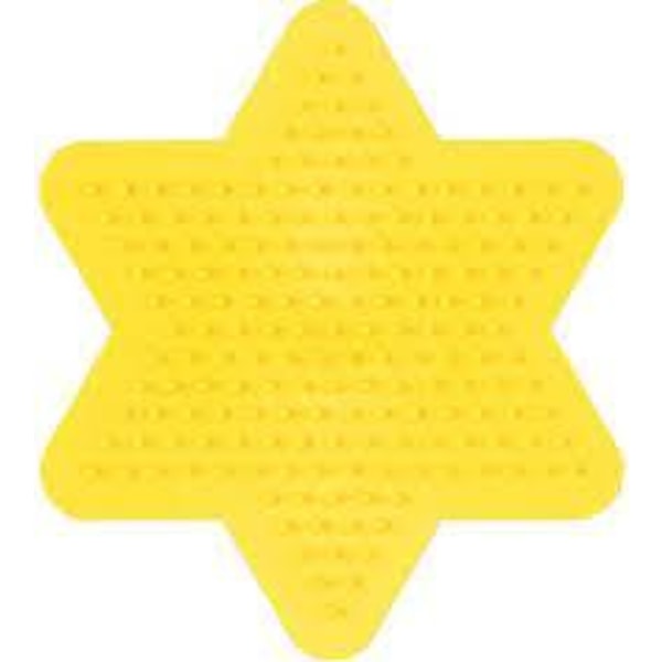 Hama Midi pieni helmilevy keltainen tähti