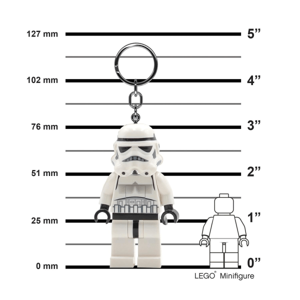 LEGO Star Wars nøglering med lampe, Stormtrooper Multicolor