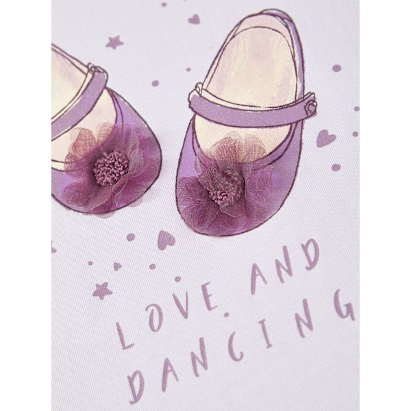 Nimeä se Purple Top Ballerina ja Applikointi Koko 110