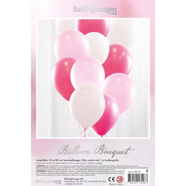 Ilmapallokimppu Pink - The Balloon King
