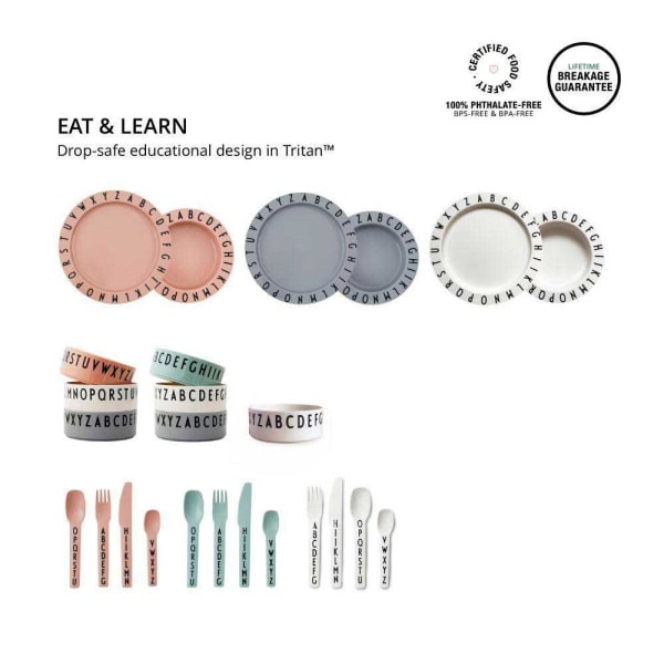 Eat & Learn Plate - Design Letters