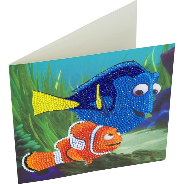 Lyhyt timanttimaalaus 18x18 cm, Finding Nemo
