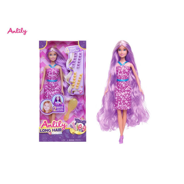 Anlily Docka med Långt hår multifärg 51af | Multicolor | 1 | Fyndiq