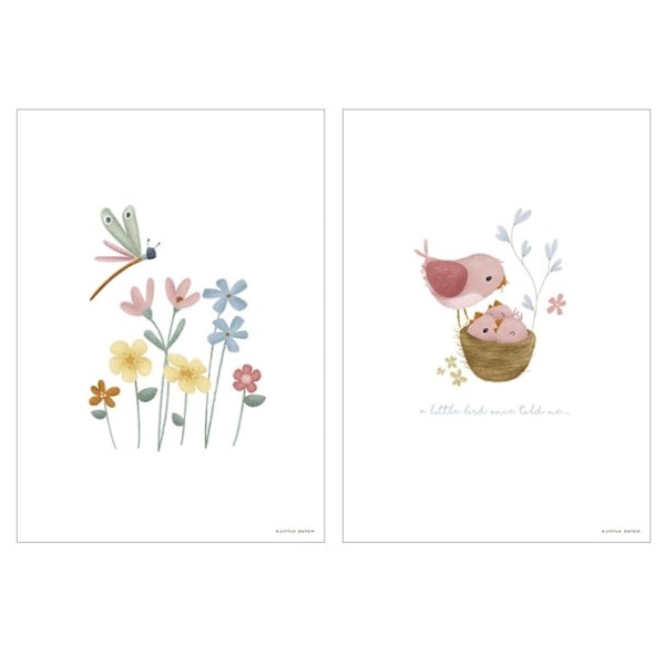 Plakat A3, Blomster - Lille hollænder
