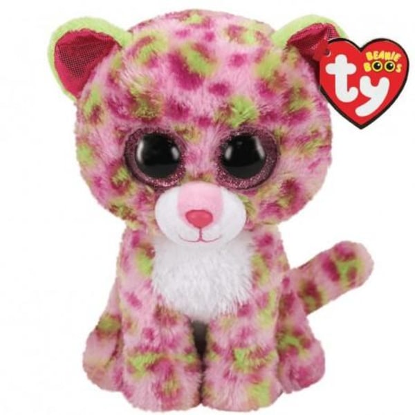 TY-täytetty Lainey Pink Leopard, 15,5 cm