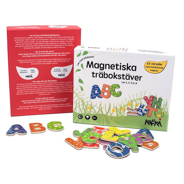 Magneettiset puiset kirjaimet - Kalikå