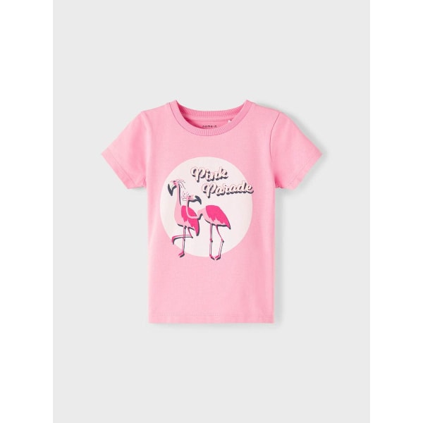 Name it Mini Pink Flamingo T-shirt, størrelse 92
