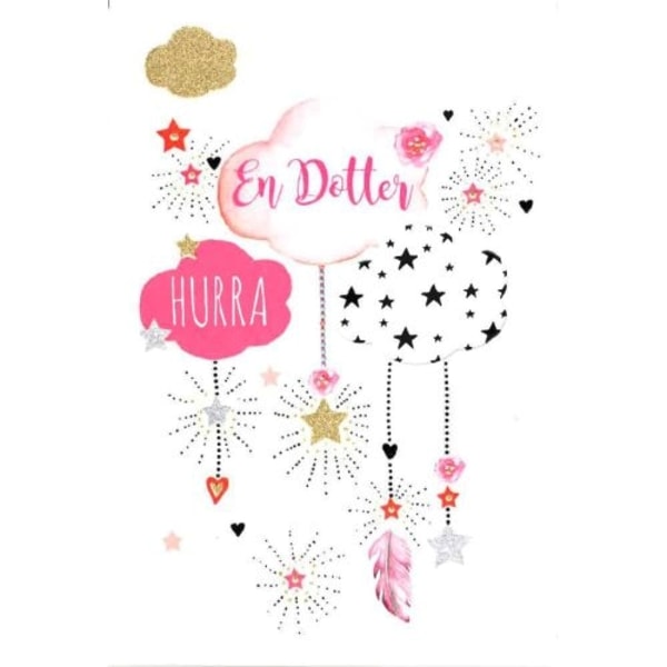 Kort Hurra en datter - Tinka