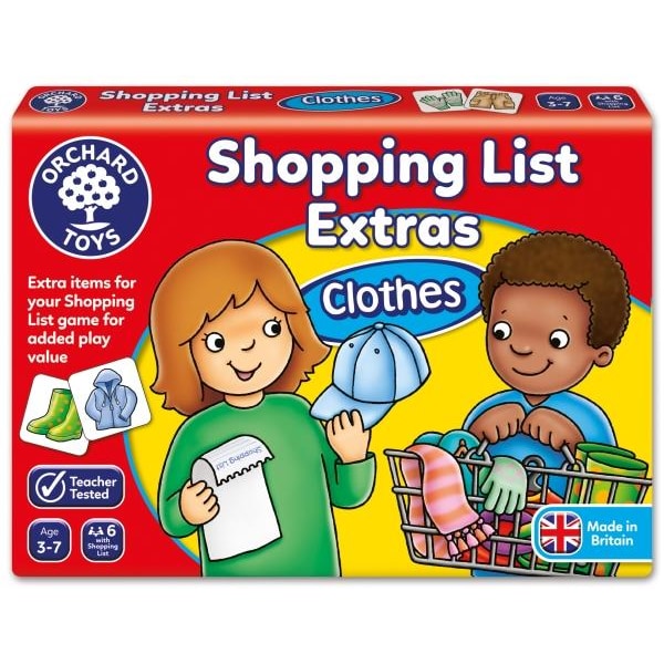 Shopping List Tillägg Kläder - Orchard Toys