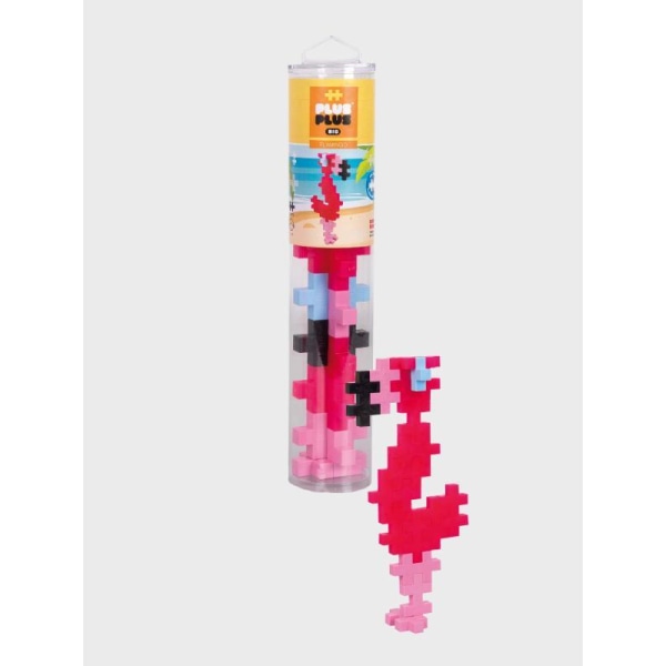 Plus-Plus BIG Tube Flamingo, 15 stk