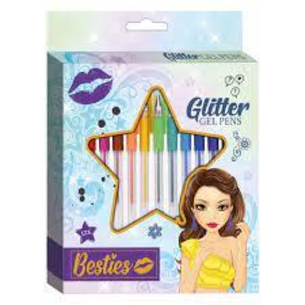 Sense Besties Glitter Gel Pens 12 kpl
