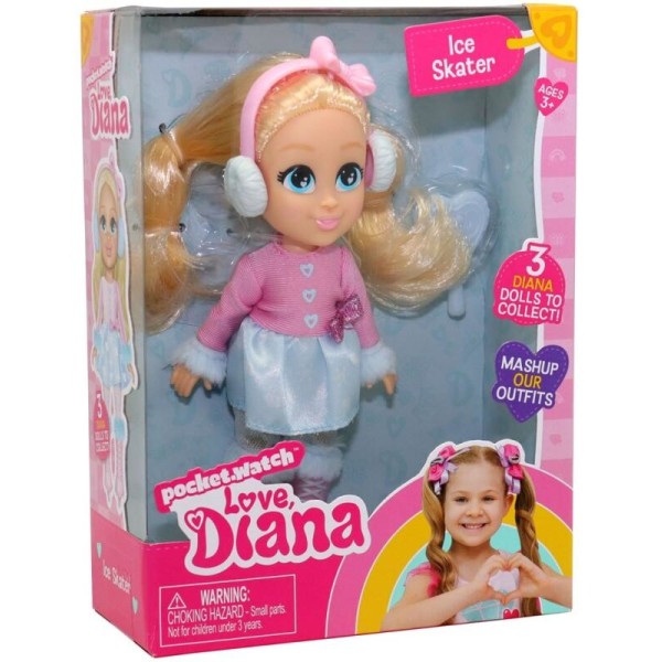 Love Diana Doll Ice Skater, 15cm