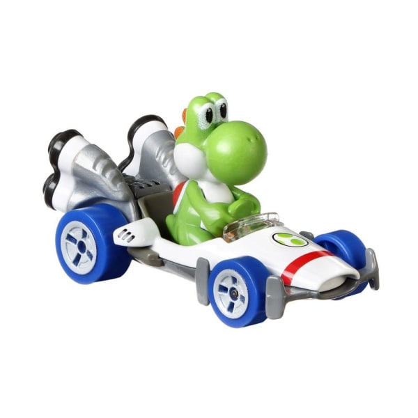 Hot Wheels Mario Kart Replica Diecast 1:64, Yoshi Standard Kart