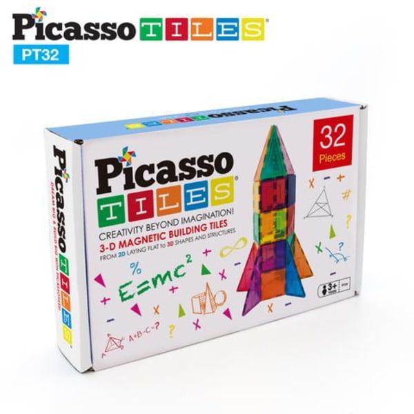Picasso-Tiles 32 bitar Transparent
