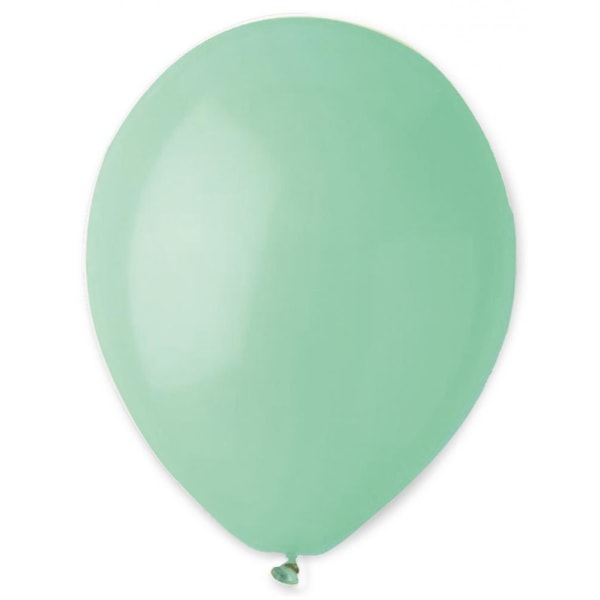 Latexballoner ensfarvet - Mintgrøn 25-pak - Ballonkonge