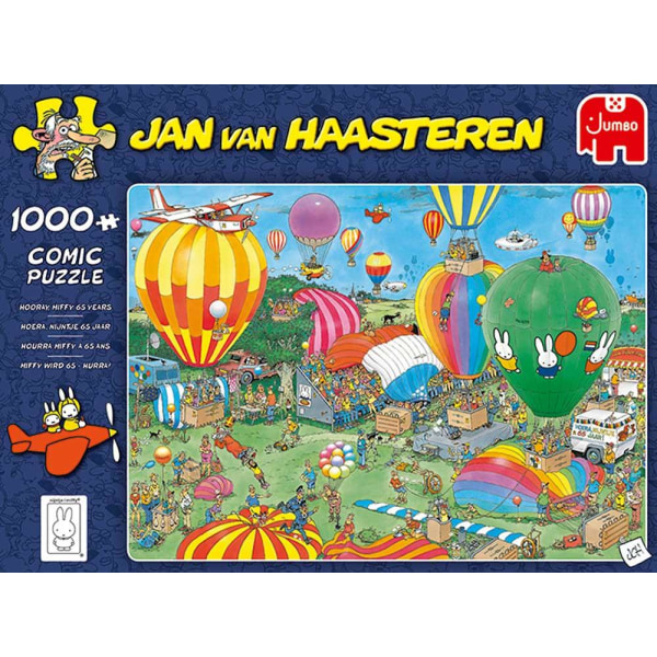 Jan van Haasteren Hooray Miffy 65 Years, Pussel 1000 Bitar