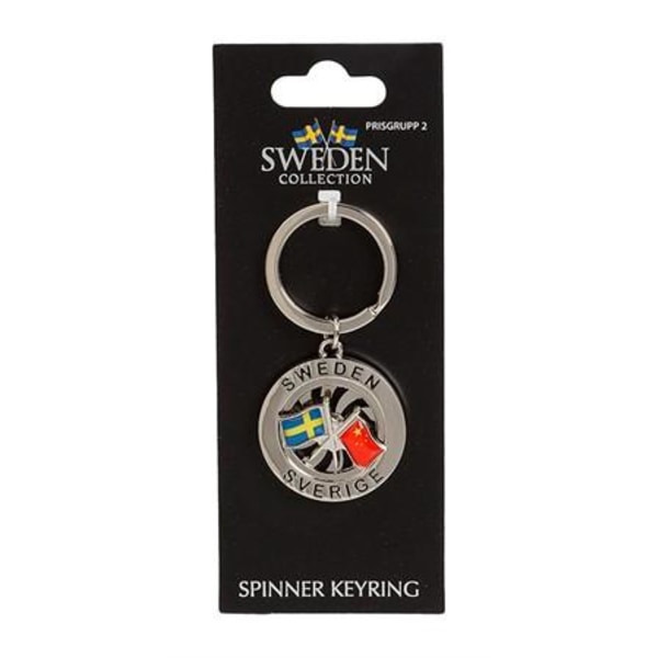 Sweden Souvenir Friendship Nøglering Sverige/Kina