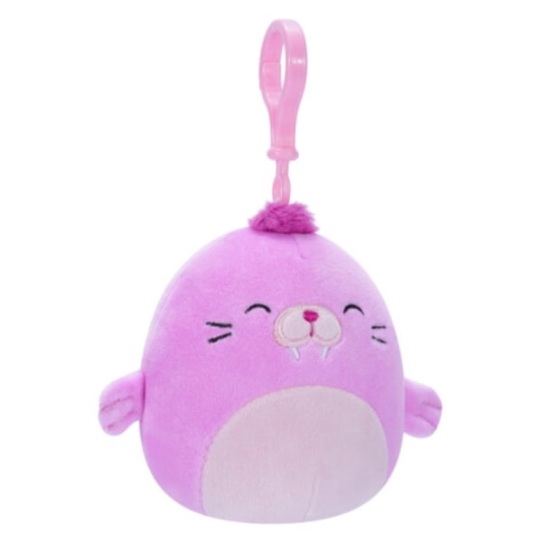 Squishmallows Clip-On Pepper the Pink Walrus, 9 cm