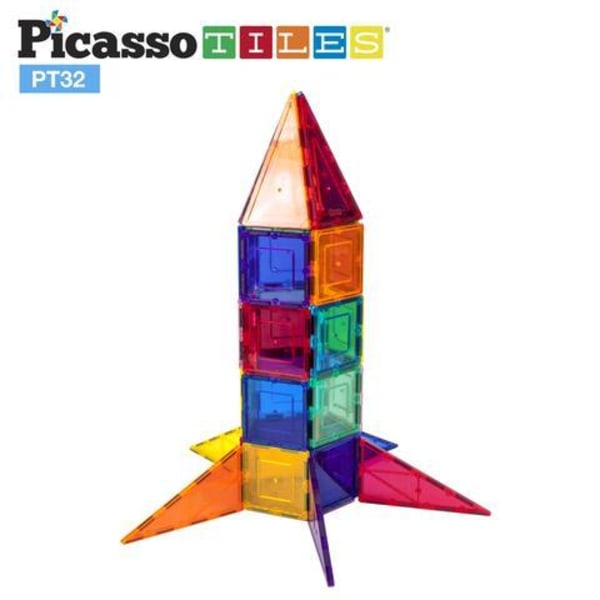 Picasso-Tiles 32 bitar Transparent