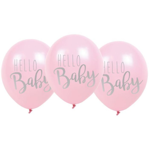 Balloner Hej Baby Rosa - Jabadabado