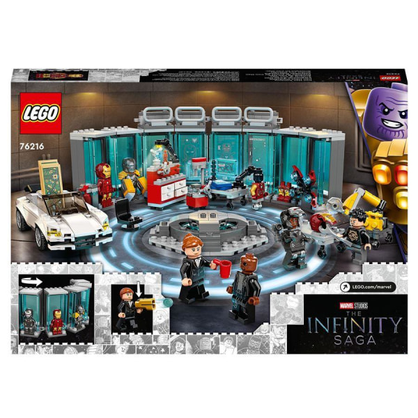 LEGO Marvel 76216 Iron Man's Armory