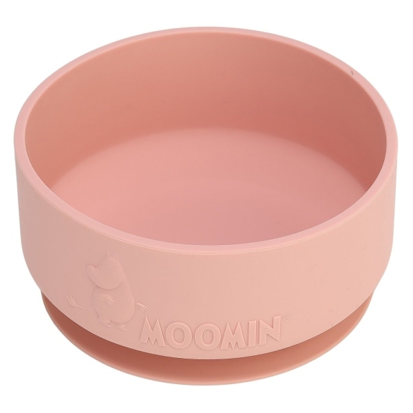 Moomin Silikone, Skål med sugekop, Dejlig Pink