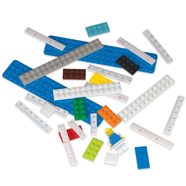 LEGO stationær byggebar lineal med figur