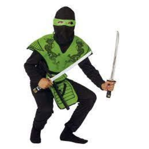 Rio Green Ninja Fighter dress up 4-6 år