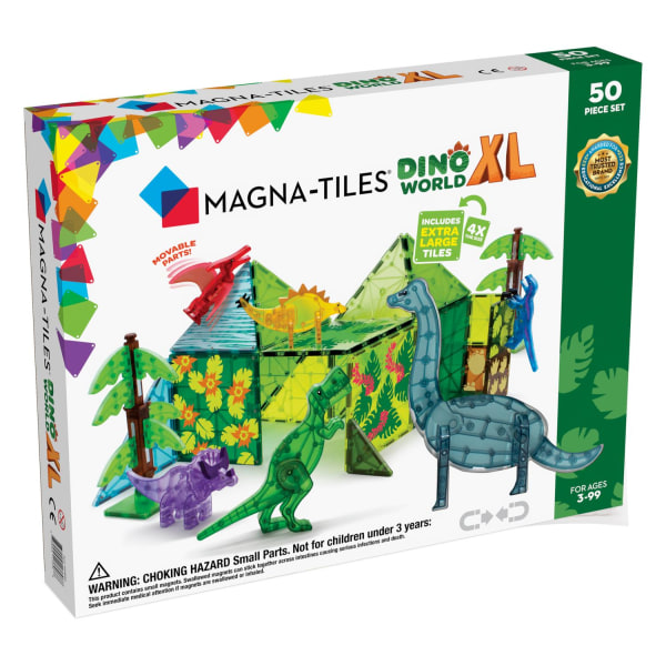 Magna-tiles, Dino World XL- 50 pcs