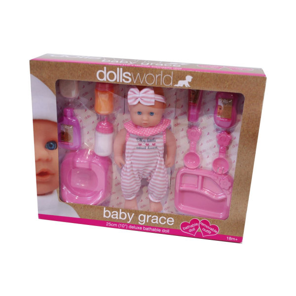 Doll Baby Grace tarvikkeineen .- Alrico