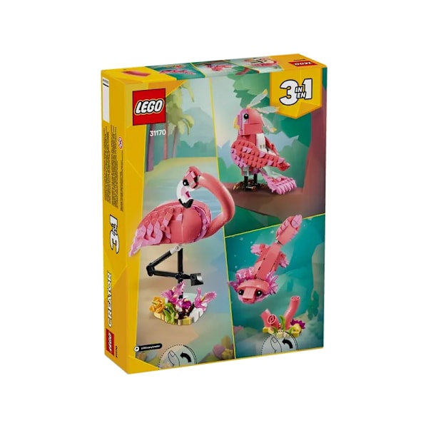 Lego Creator 3in 1 31170 Vilda Djur: Rosa Flamingo